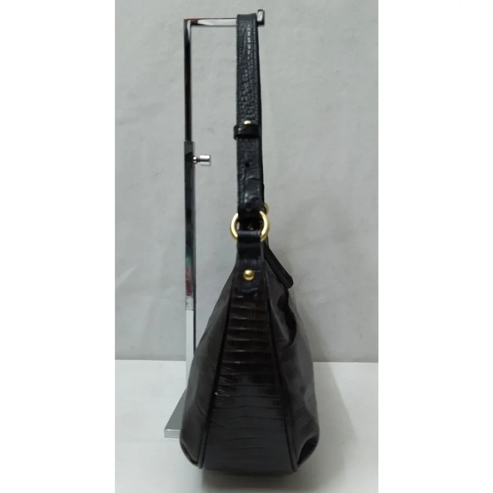 Brahmin Bekka Brown Leather Zipper Closure Hobo Shoulder Bag